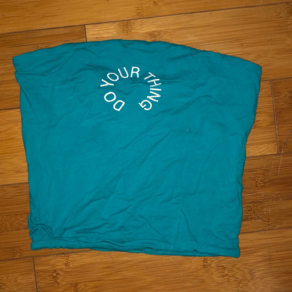 Soft Turqoise/Blue Tube Top from target
